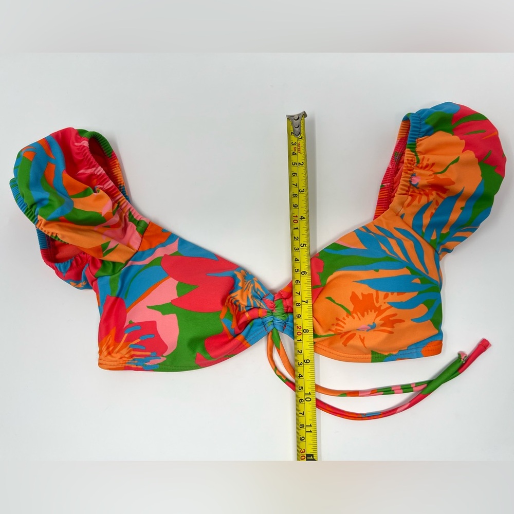 Tropical Print Bikini Set Colorful Floral Flower Pattern Bathing Suit Swim Wear - Picture 11 of 17